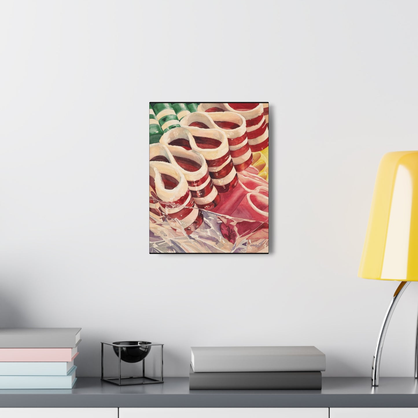 "Christmas Ribbon Candy" Canvas Gallery Wraps
