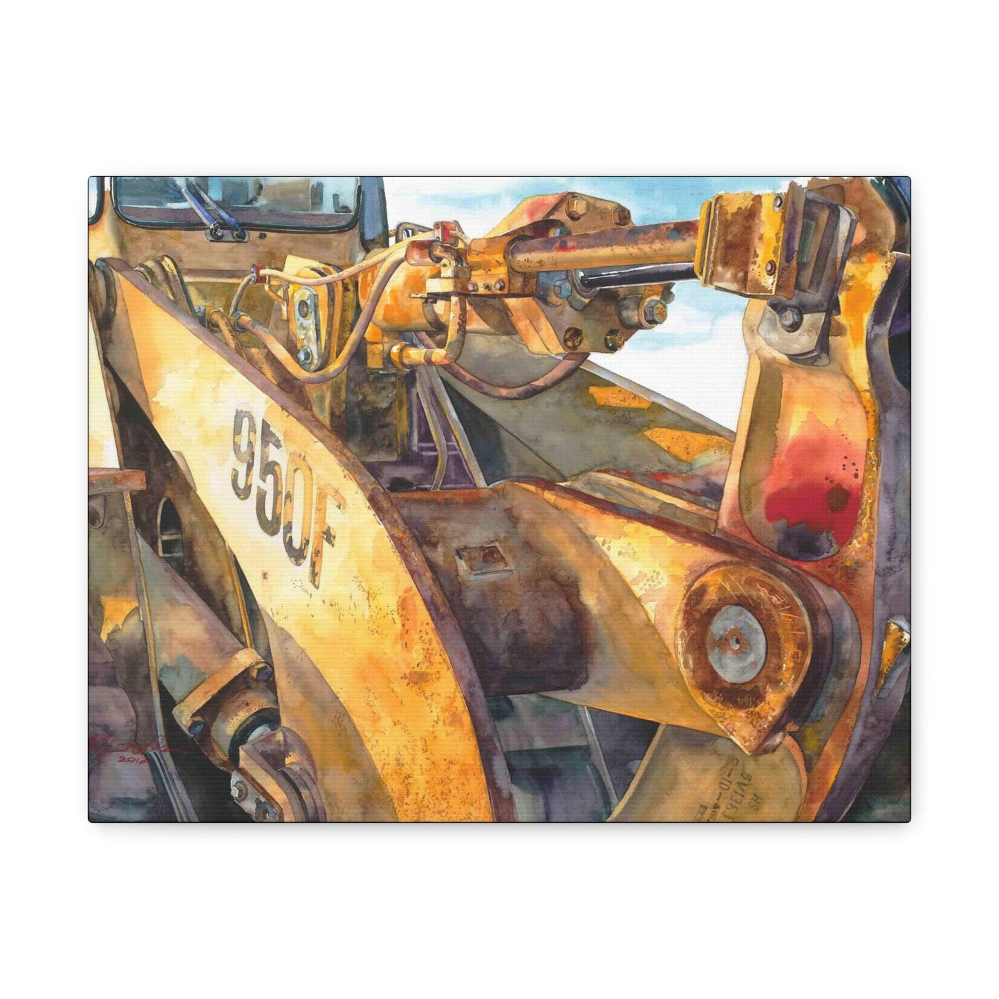 "Yellow Iron" Canvas Gallery Wraps