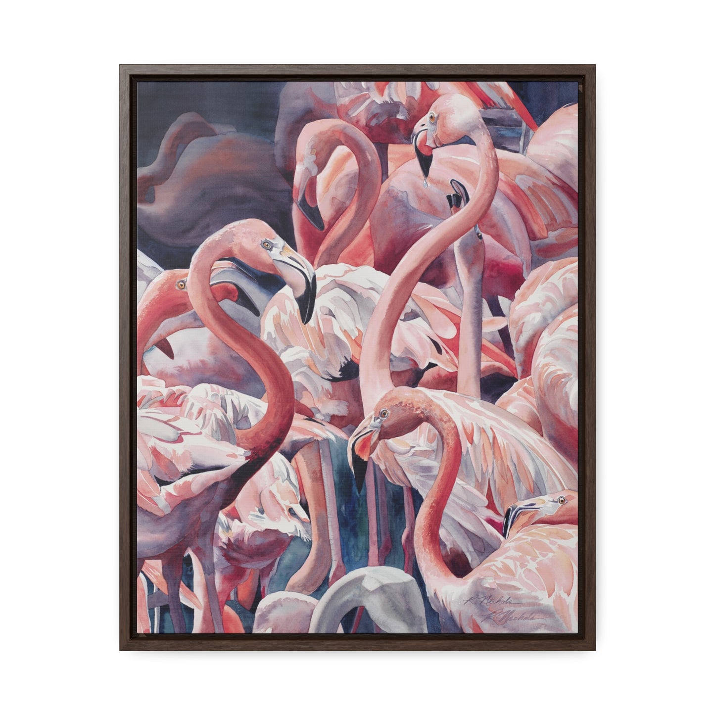 "Flamboyance" Gallery Canvas Wraps, Vertical Frame