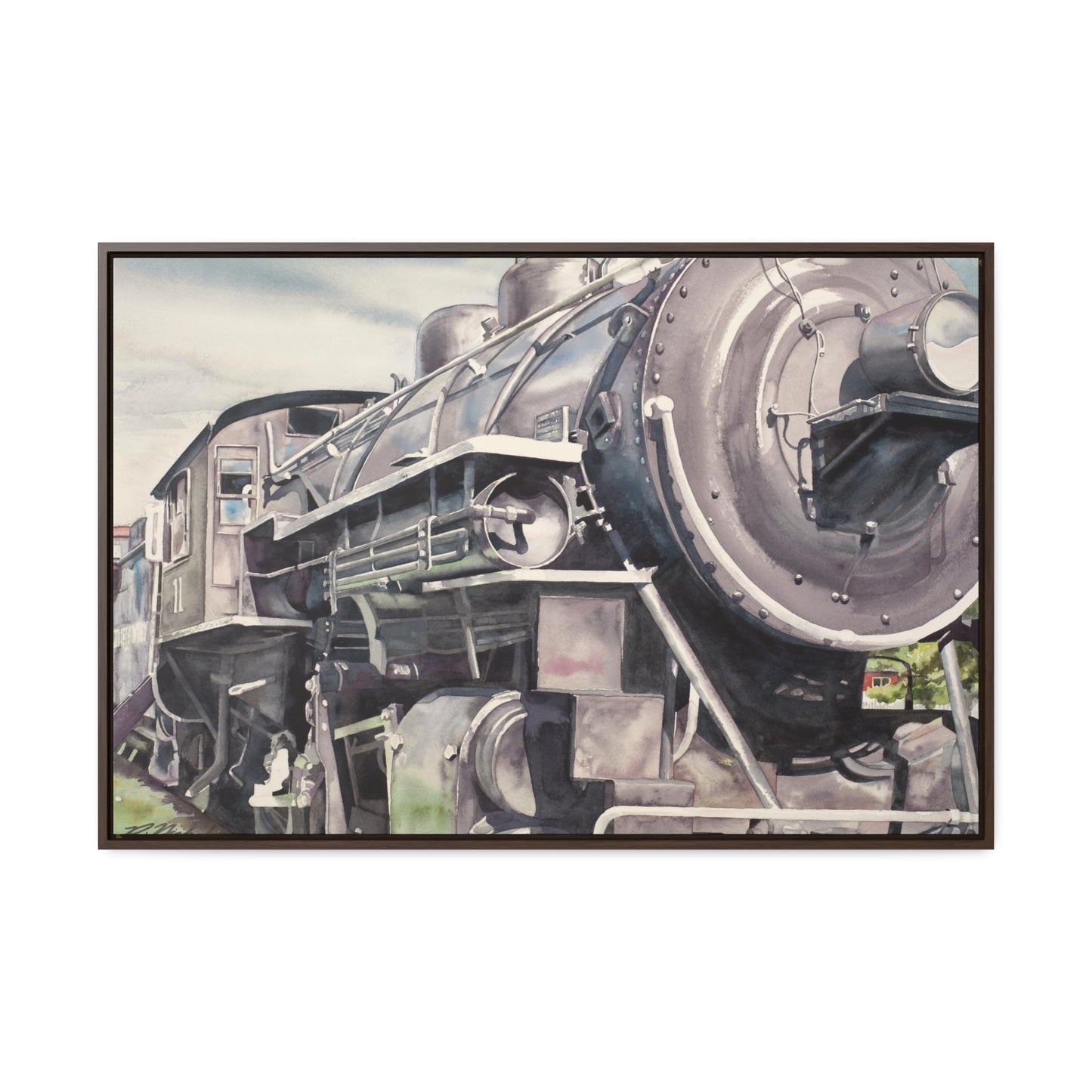 "Train Engine #111" Gallery Canvas Wraps, Horizontal Frame