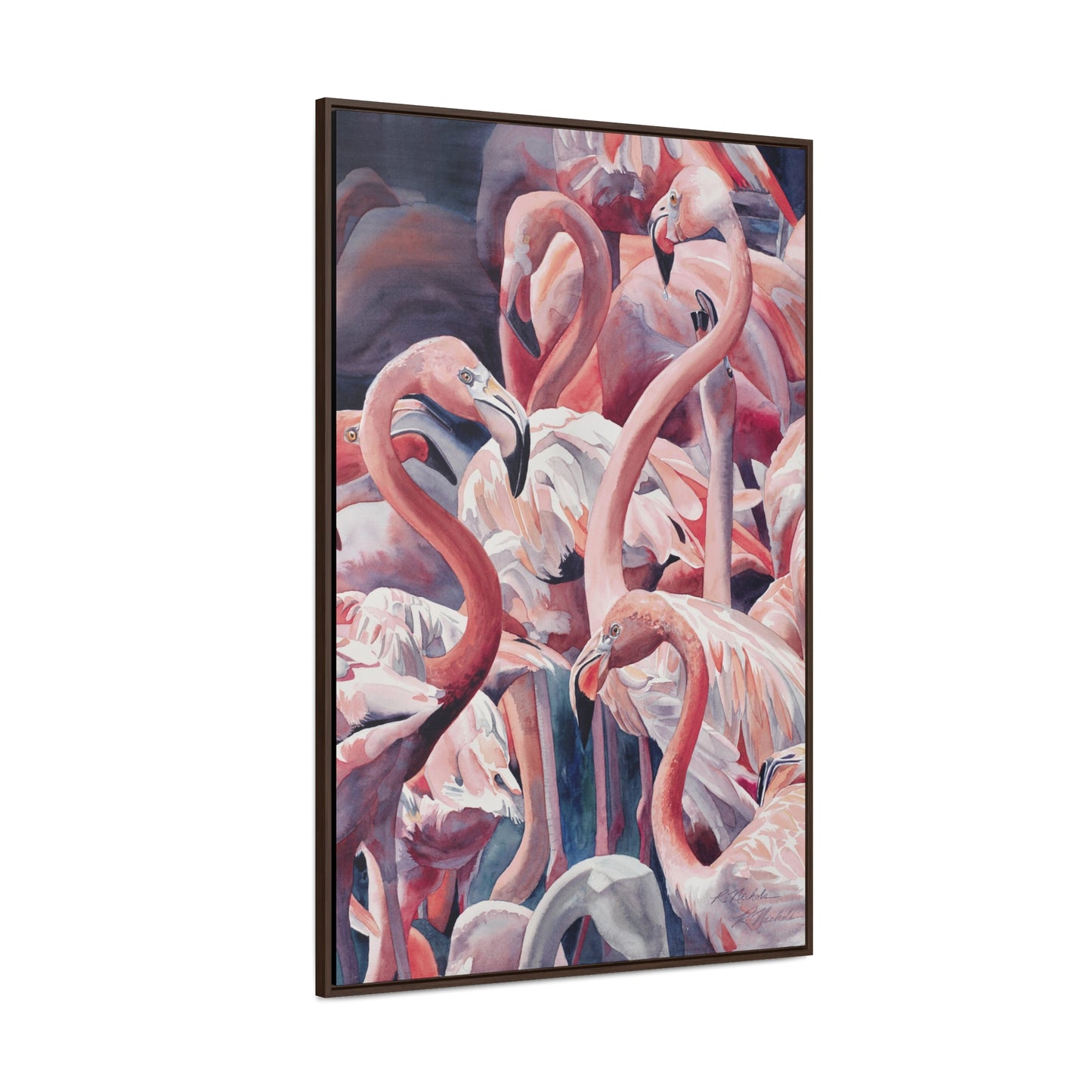 "Flamboyance" Gallery Canvas Wraps, Vertical Frame